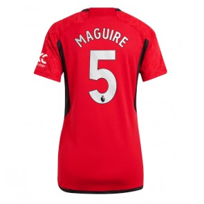 Manchester United Harry Maguire #5 Replica Home Stadium Shirt for Women 2023-24 Short Sleeve